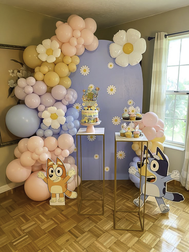 Baby shower pastel theme setup Noida