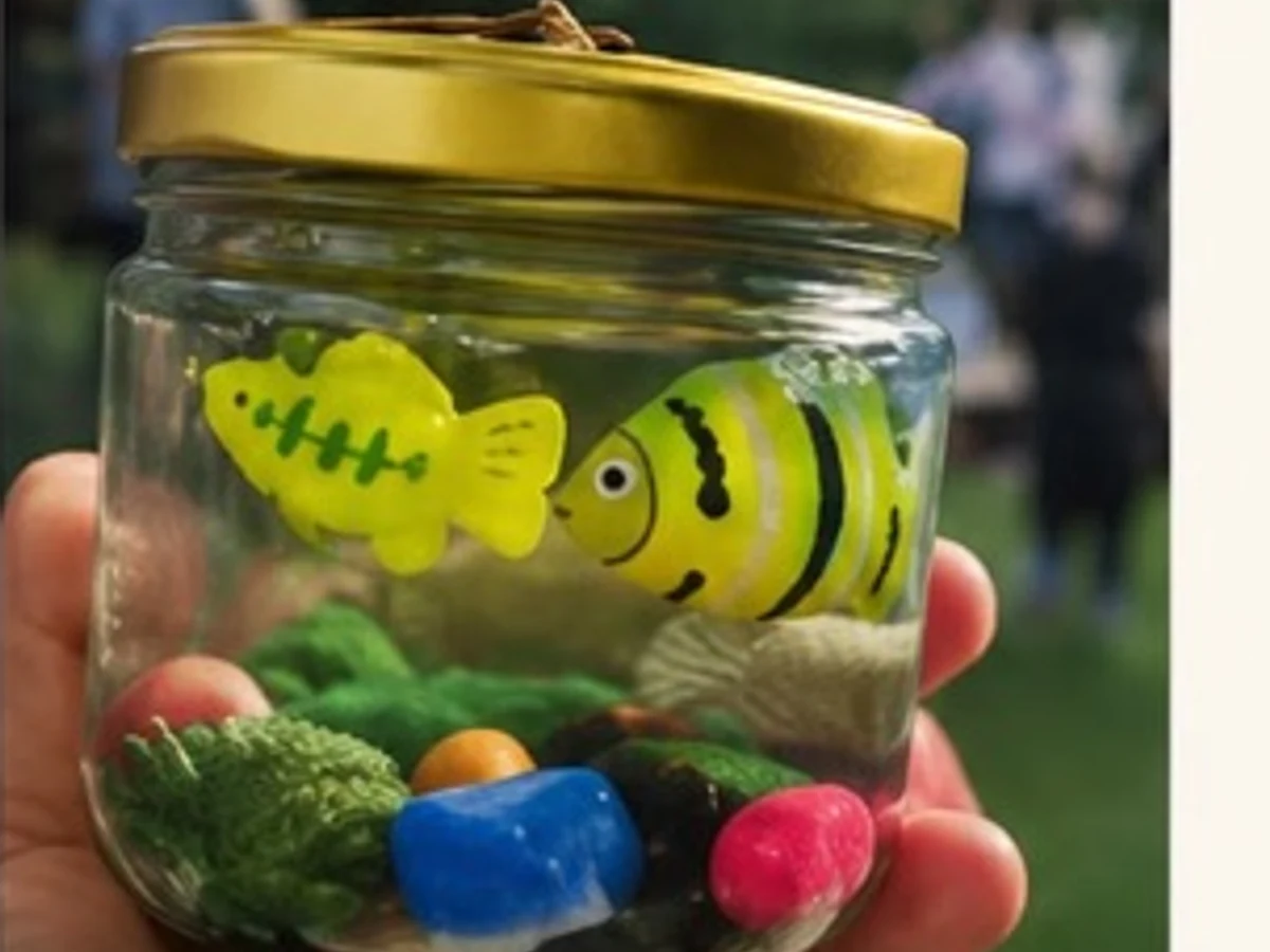 Artificial Fish Jar Workshop managed party activity in Delhi NCR