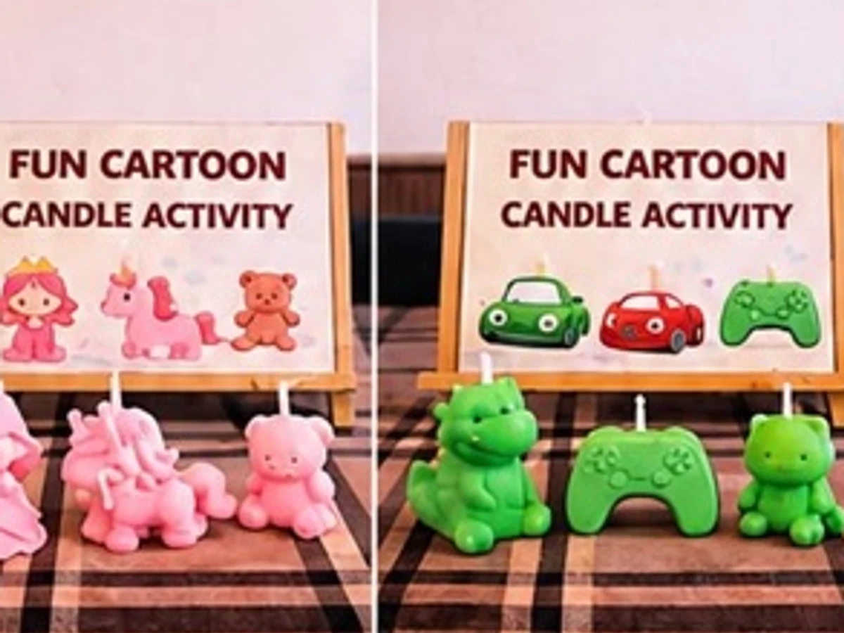 Fun Cartoon Candle Workshop managed party activity in Delhi NCR