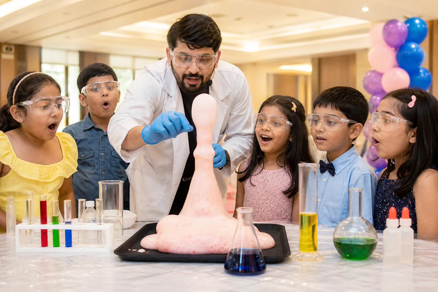 Big Science Show - 15 Experiments managed party activity in Delhi NCR