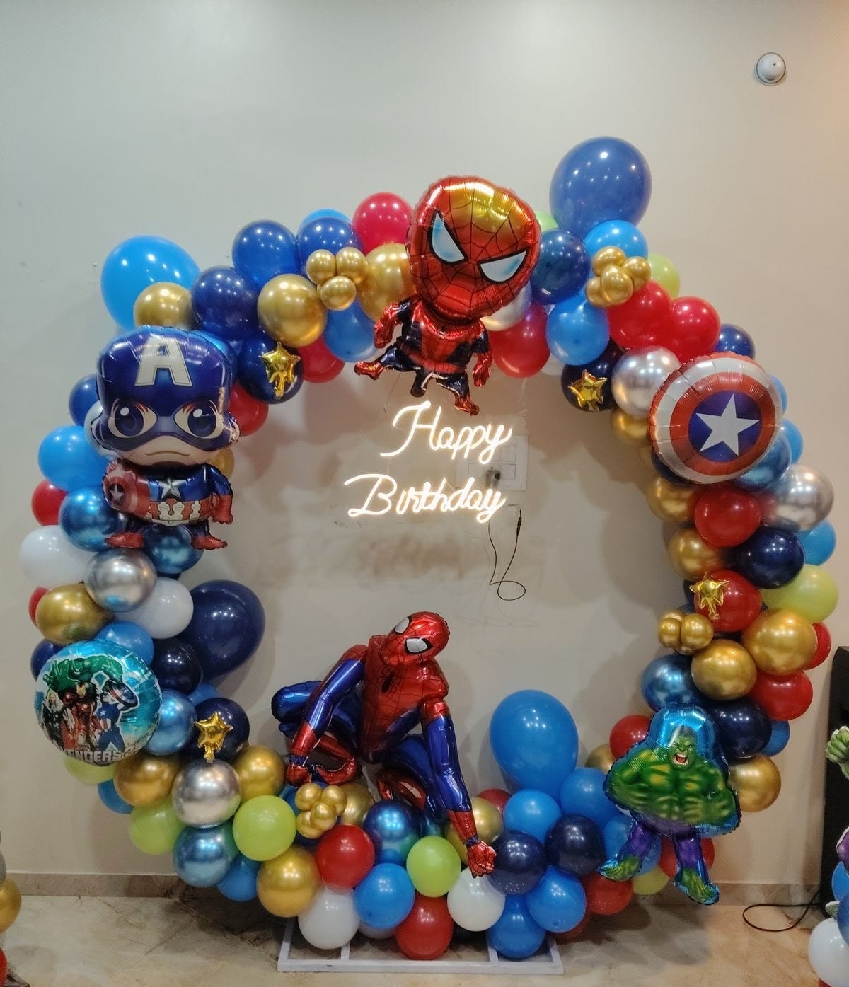 Avengers Superhero Ring Setup