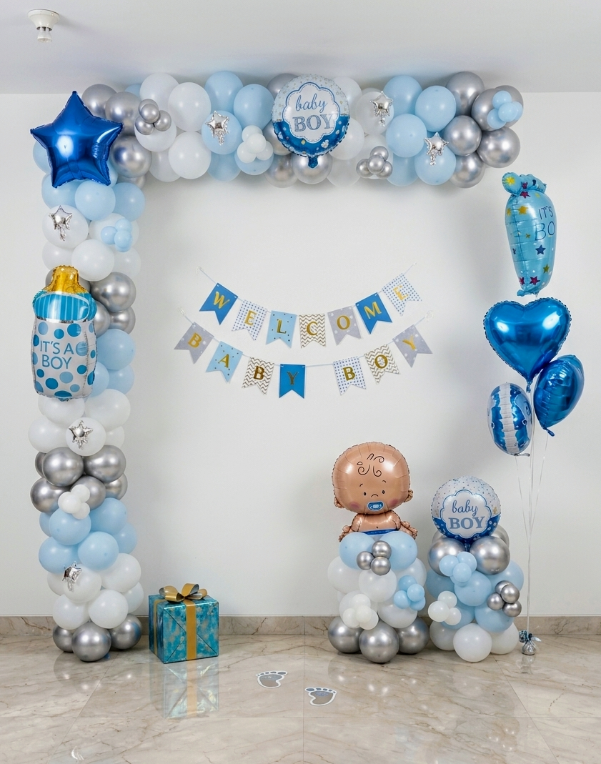 Baby Boy Welcome Decor