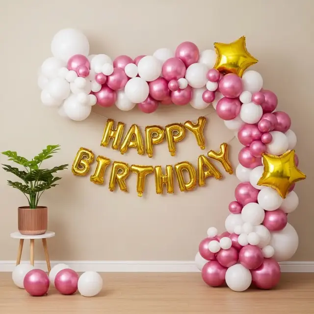 Blush Pink Star Balloon Frame