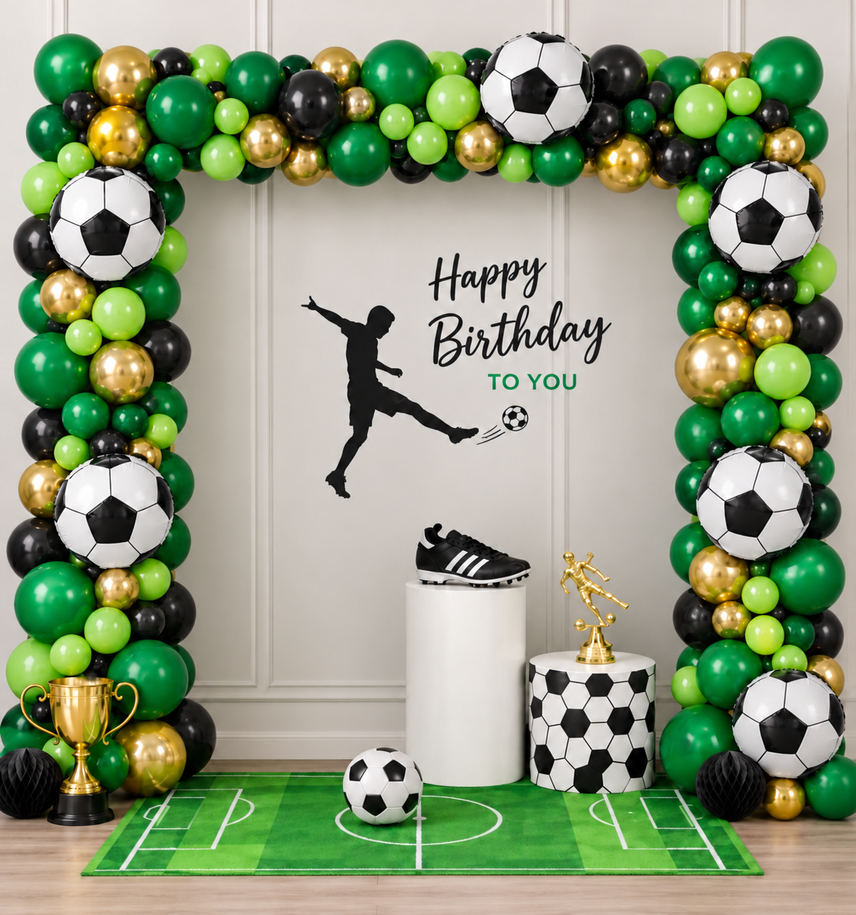 Football Rectangular Birthday Arch