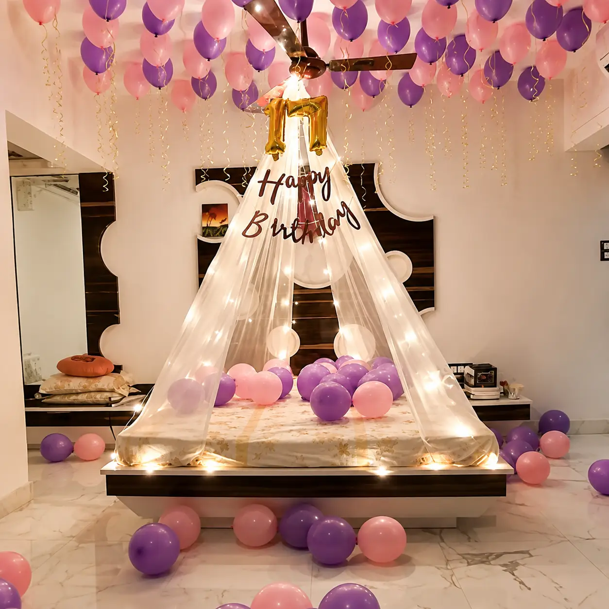 Lavender & Pink Birthday Canopy