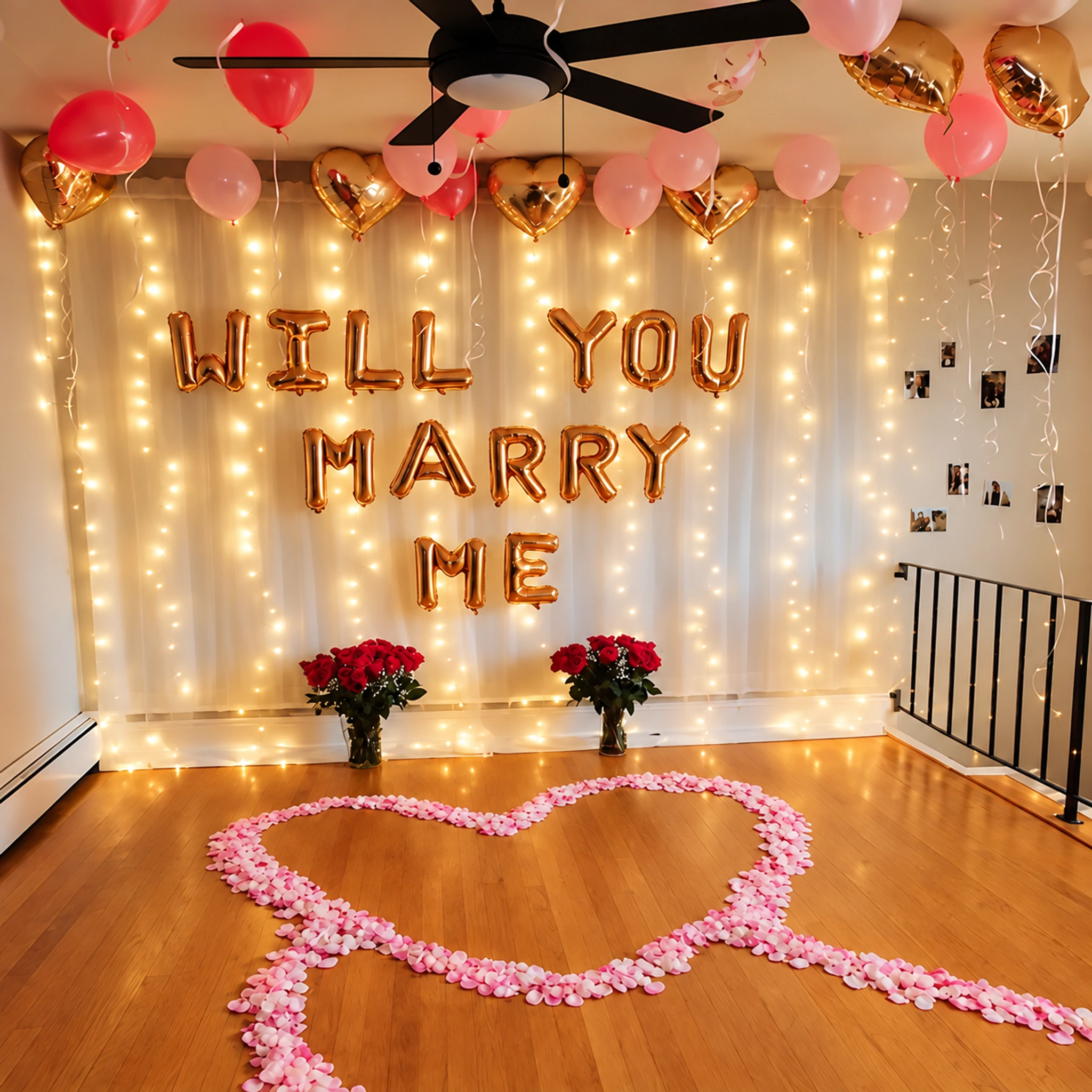 Will You Marry Me Proposal Setup balloon decoration setup in Delhi NCR
